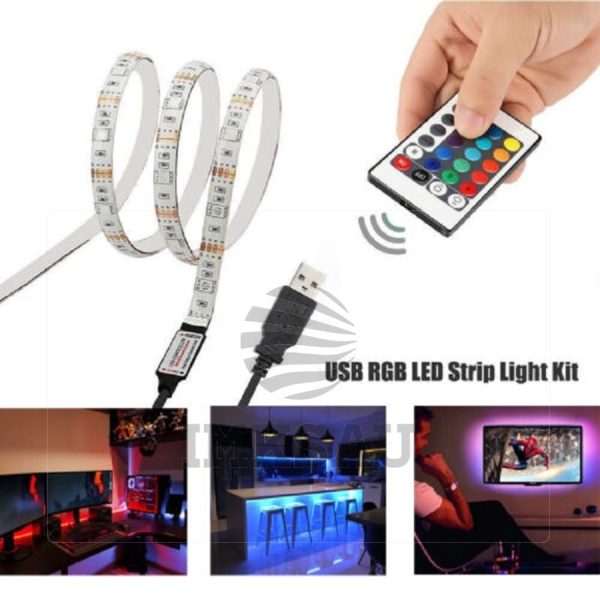 LED JUOSTELĖ RGB USB 5M