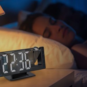 Laikrodis projektorius veidrodis LED 6